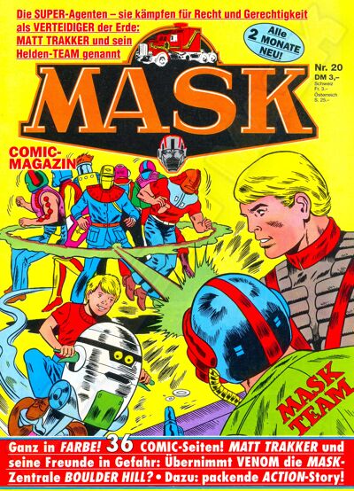 M.A.S.K. M.A.S.K. German comic no. 20 M.A.S.K. M.A.S.K. German comic no. 20